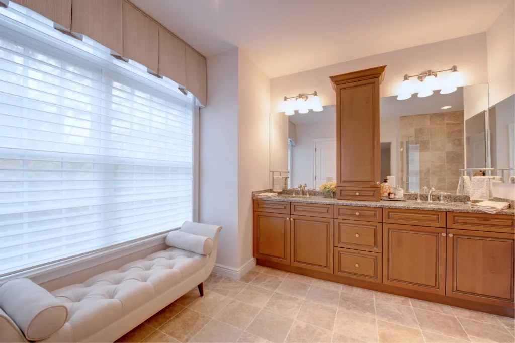 interior bathroom and loveseat in 16 Paul Robeson