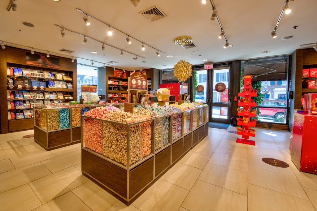 Inside the Lindt Chocolate store