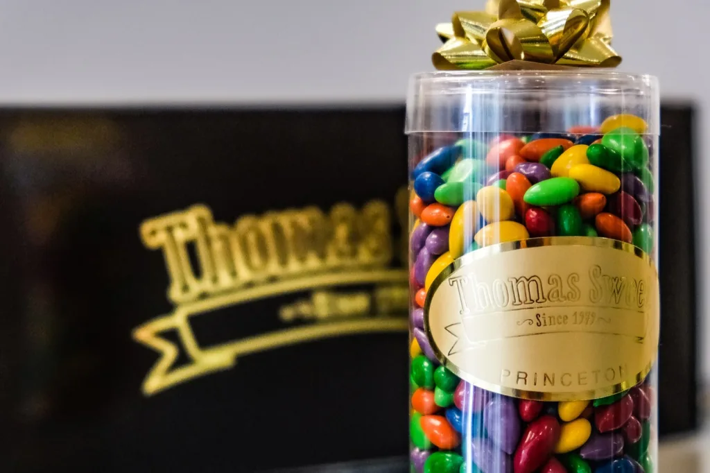 thomas sweet chocolate bridal party gift